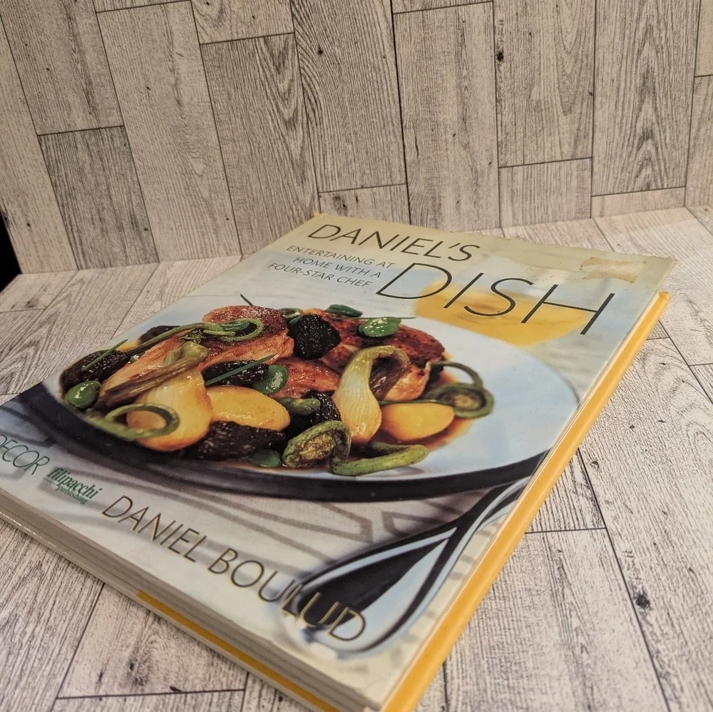 's Entertaining Cookbook with Cream Cover Daniel's Dish